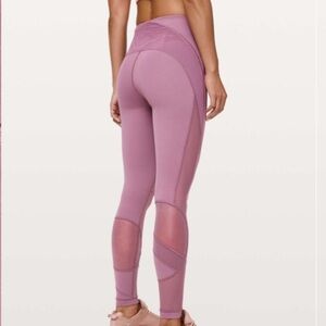 Lululemon Clear The Court Tight *28" Figue “Mauve” size 2